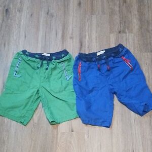 12 2 Pairs Mini Boden Shorts Elastic Waist